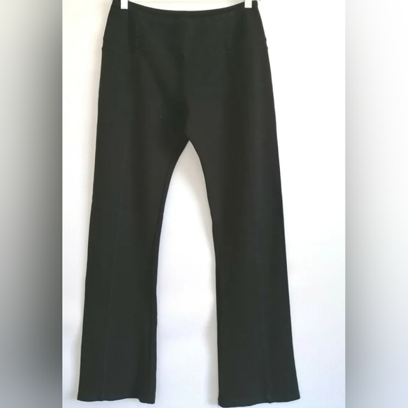 Objet D'art tummy control drk gray fit/flare yoga pants.  Sz Med. Org $48 💥DEAL - Picture 2 of 6